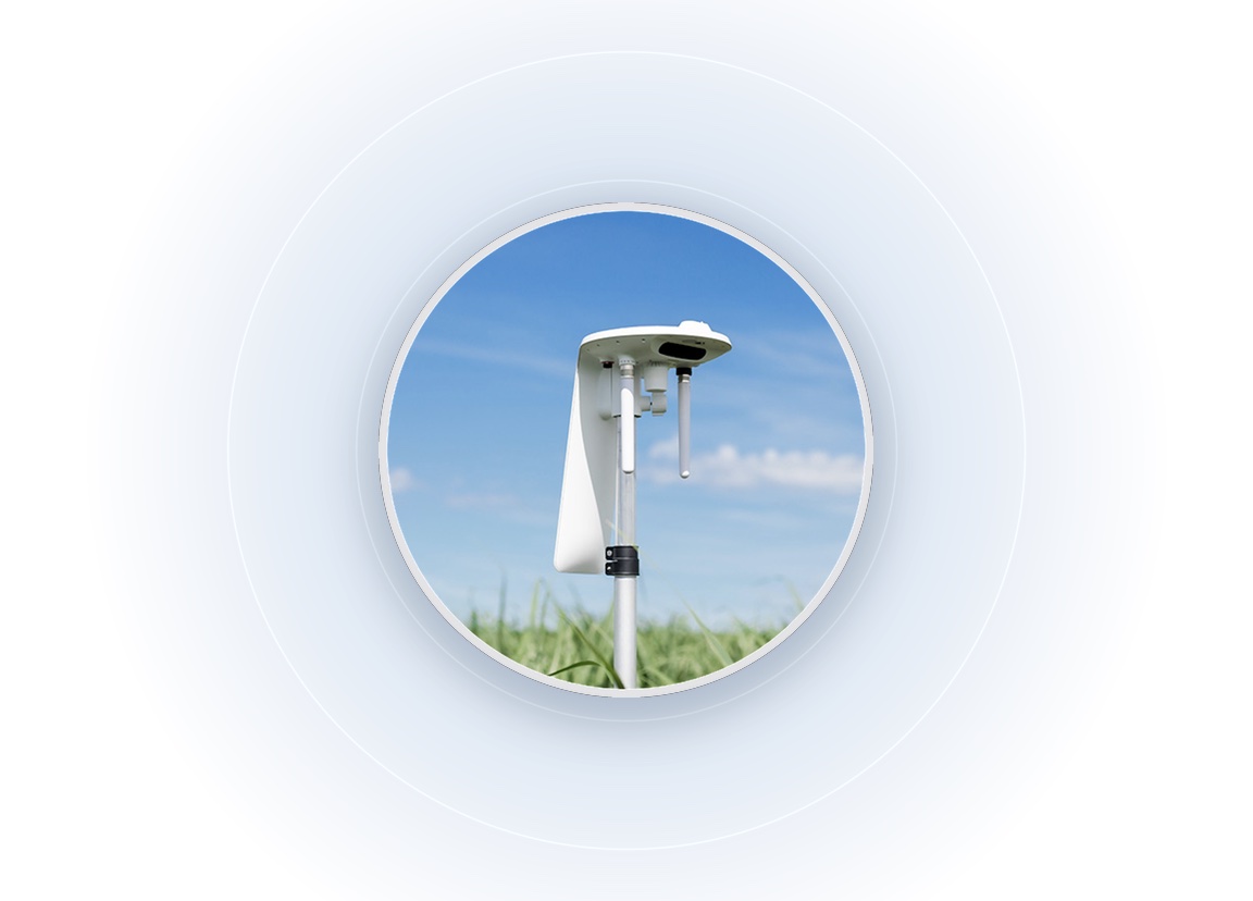 Arable Mark 3 sensor deployed in a field